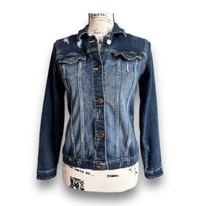 Wondernation Dark blue denim jacket size XL